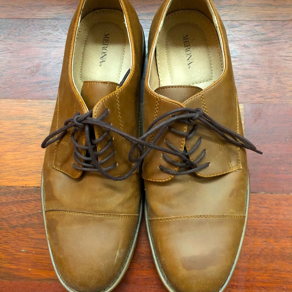 ❌SOLD 🎁Merona Men's 10.5 Casual Oxfords Brown